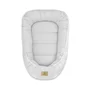 Set Cadita inteligenta, Skip Hop, Pentru 3 etape de crestere, Alb si cosulet bebelus, Qmini,  55 x 75 cm, Husa 100% muselina dubla, Grey - 2
