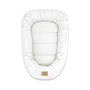 Set Cadita inteligenta, Skip Hop, Pentru 3 etape de crestere, Albastru si cosulet bebelus, Qmini,  55 x 75 cm, Husa 100% muselina dubla, Cream - 3