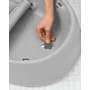 Set Cadita inteligenta, Skip Hop, Pentru 3 etape de crestere, Gri si cosulet bebelus, Qmini,  55 x 75 cm, Husa 100% muselina dubla, Grey - 8