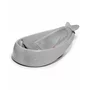 Set Cadita inteligenta, Skip Hop, Pentru 3 etape de crestere, Gri si cosulet bebelus, Qmini,  55 x 75 cm, Husa 100% muselina dubla, Grey - 3
