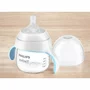 Set canuta cu tetina, Philips Avent, Natural Response, 150 ml, Fara BPA, Anticolici, +  Tetine, 2 buc, Cu debit 5 (rapid) 6 luni+, Alb - 2