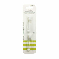 Set capete de schimb pentru periuta electrica, Sonik, 0-18 luni, 2 bucati, Bbluv, Transparent