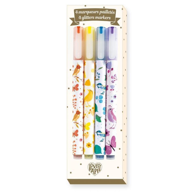 Djeco - set carioca (marker) cu sclipici