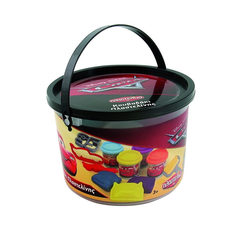 As - set galetusa , disney cars, cu accesorii, 4 borcane