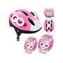 Set casca protectie, genunchiere si cotiere, Stamp, Skids Control, Sigure si confortabile, Reglabile, Conform cu EN1078, Marime 50/56 cm, 3 ani+, Roz