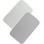 Set cearceafuri cu elastic, Lionelo, 80x42 cm, Pentru co-sleepere, Pentru saltele de max. 10 cm inaltime, Din bambus, Usor de spalat, 30 grade, Fara calcare, Ecologic, Alb/Gri - 1