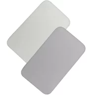 Set cearceafuri cu elastic, Lionelo, 80x42 cm, Pentru co-sleepere, Pentru saltele de max. 10 cm inaltime, Din bambus, Usor de spalat, 30 grade, Fara calcare, Ecologic, Alb/Gri