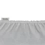 Set cearceafuri cu elastic, Lionelo, Pentru patuturi 120 x 60 cm, Pentru saltele de max. 10 cm inaltime, Din bambus, Usor de spalat, 30 grade, Fara calcare, Ecologic, Alb/Gri - 5