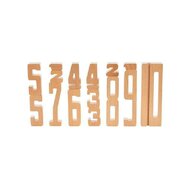 byAstrup - Set cifre din lemn proportionale de la 1 la 10, 15 piese, +3 ani, 