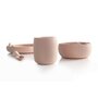 Set complet de masa, Jane, Din silicon, Cu 4 piese, Farfurie, Bol, Lingurita si pahar, BPA free, Pale - 2