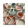 Set complet de masa, Jane, Din silicon, Cu 4 piese, Farfurie, Bol, Lingurita si pahar, BPA free, Sand - 11
