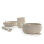 Set complet de masa, Jane, Din silicon, Cu 4 piese, Farfurie, Bol, Lingurita si pahar, BPA free, Sand - 2