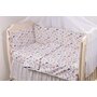 Confort Family - Lenjerie 6 piese , Fluturasi,  Cu aparatori, din Bumbac, 120x60 cm - 2