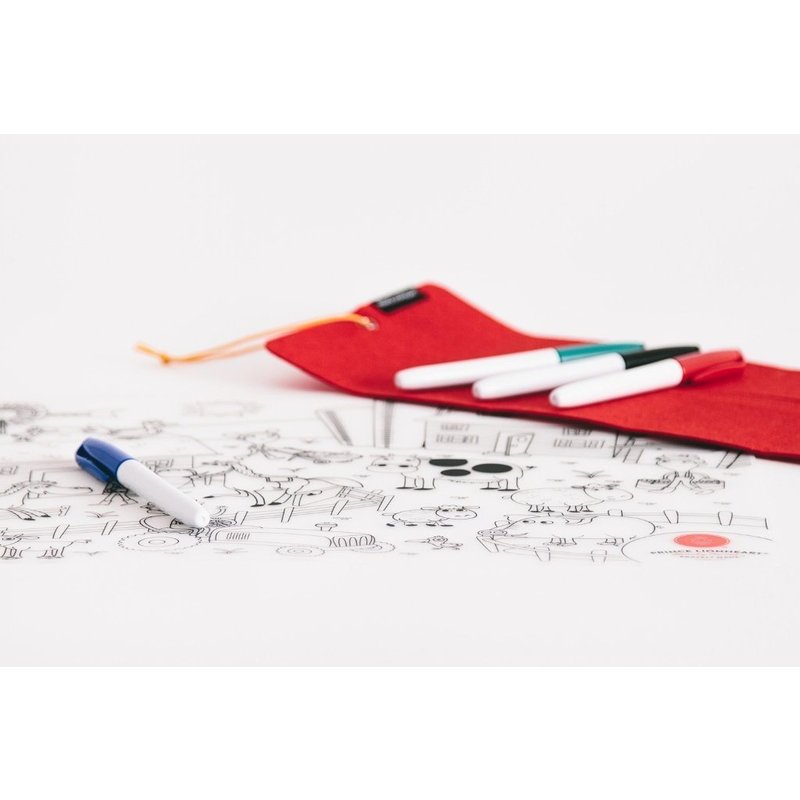 Prince lionheart - set complet pentru desen cu plansa refolosibila din silicon ferma