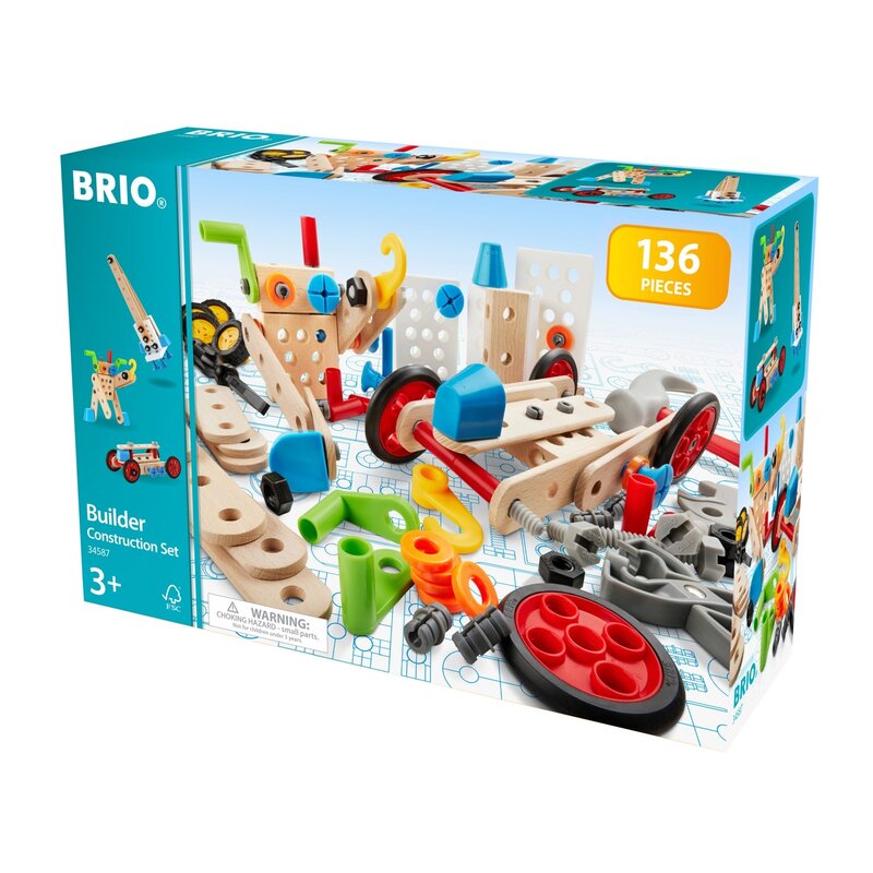Brio - set de constructie multifunctional , 136 piese