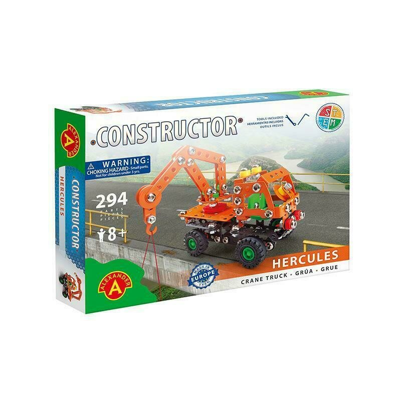 Alexander Toys - Set de constructie Vehicul Hercules , Constructor , 294 piese metalice