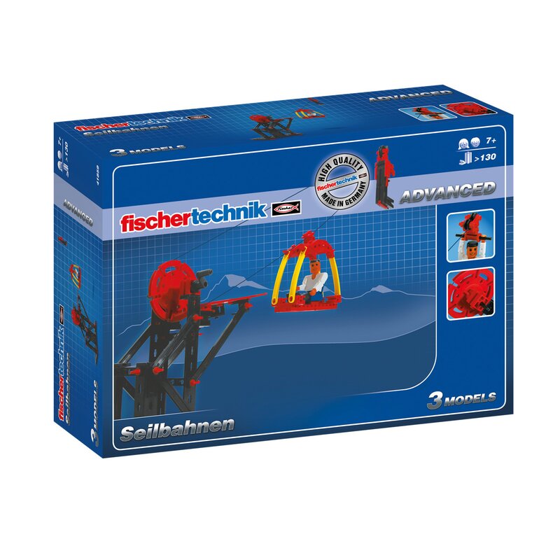 Fischertechnik - set constructie advanced cable railway, 3 modele