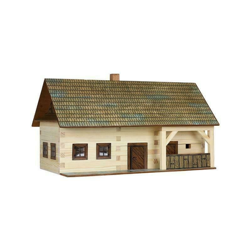 Walachia - set constructie arhitectura casa de la tara, 174 piese din lemn,