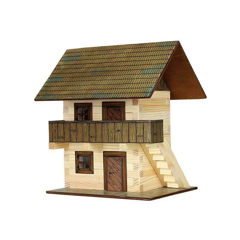 Walachia - set constructie arhitectura granar, 126 piese din lemn,