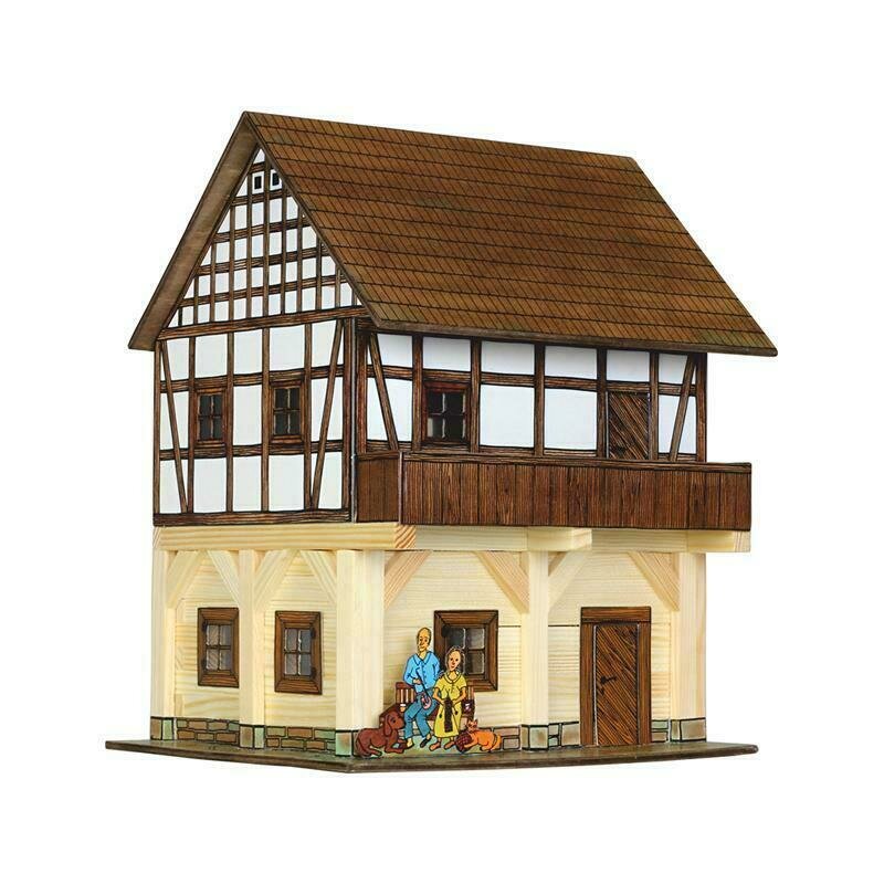 Walachia - set constructie arhitectura granar cu grinzi, 115 piese din lemn,