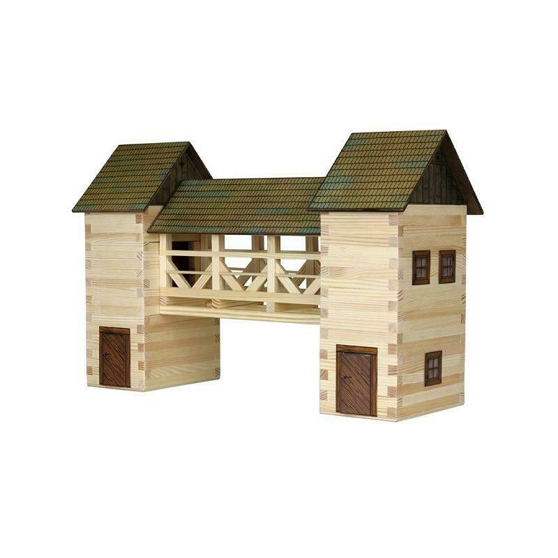 Walachia - set constructie arhitectura pod, 259 piese din lemn,