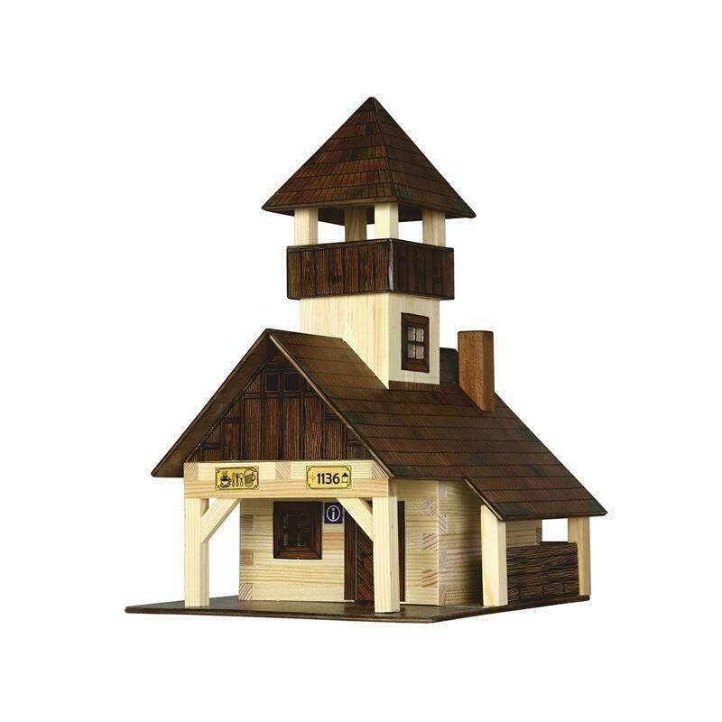 Walachia - set constructie arhitectura refugiu montan, 135 piese din lemn,
