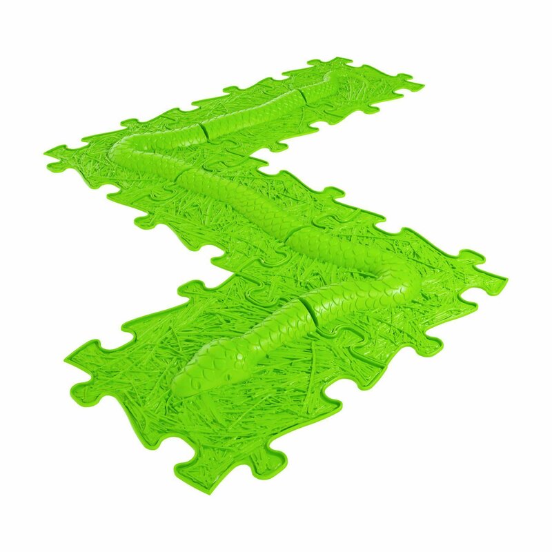 Muffik - set covorase ortopedice senzoriale puzzle sarpe lime b