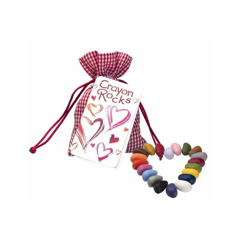Crayon rocks - set , 20 buc, heart bag