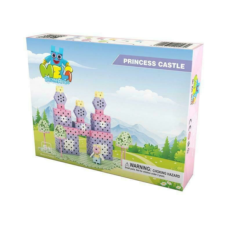 Meli constructor - set creativ de constructie castelul printesei, 434 piese, meli