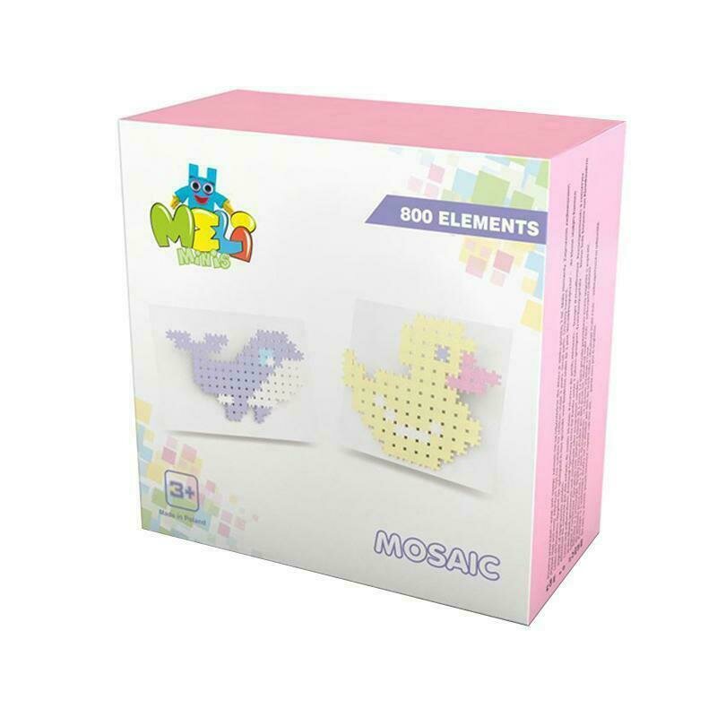 Meli minis - set creativ de constructie, minis pastel 800 piese, meli