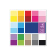 Cwr - Set cu 24 hartii de scrapbooking - culori asortate