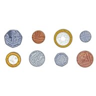 Learning Resources - Accesoriu Set de monede de jucarie 700 buc, Lire