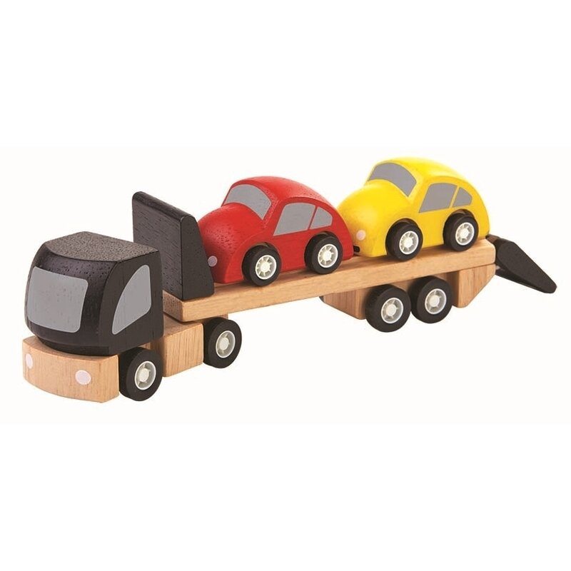 Plan toys - set cu platforma pentru autovehicule