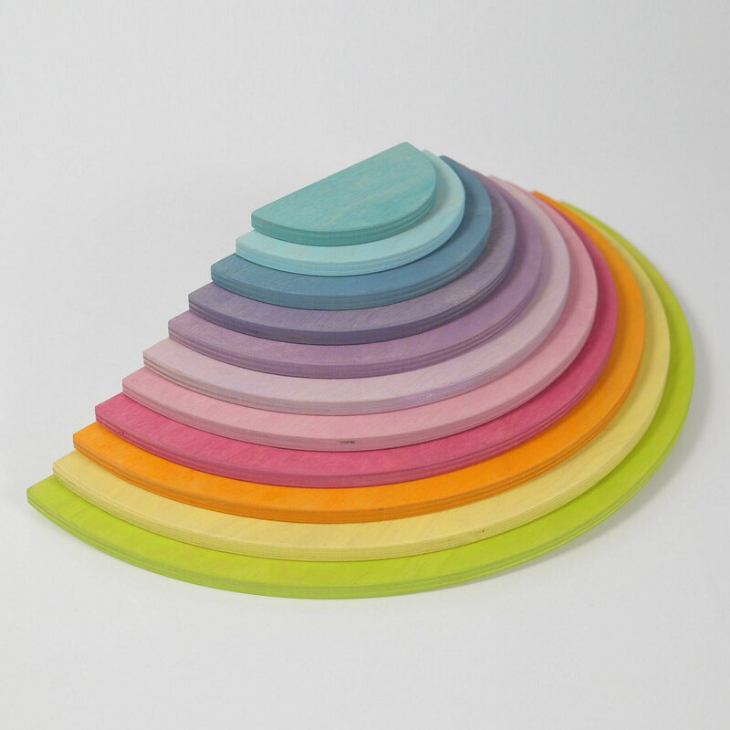Grimm's spiel und holz design - set cu semicercuri pastel