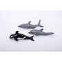 TickiT - Set figurine Animale marine 25 cm, 3 buc, Din cauciuc moale ecologic - 2