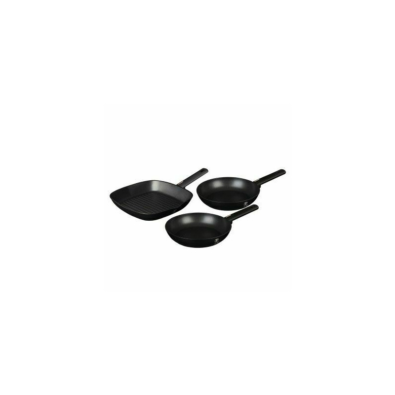 Set de 3 tigai, berlinger haus, aluminiu, negru, monacoa collection, bh 7096