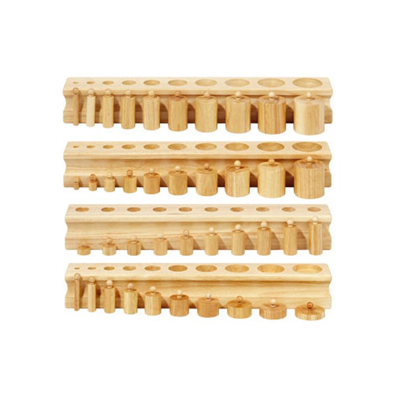 Vinco - jucarie sortare cylinder blocks 4 cilindre montessori
