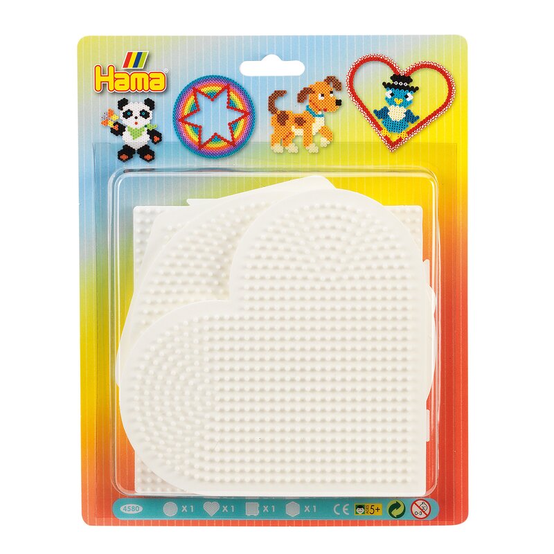 Hama - set de 4 plansete midi mari in blister, forme geometrice