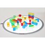 TickiT - Cuburi 50 buc, Transparente, Colorate din Plastic - 4