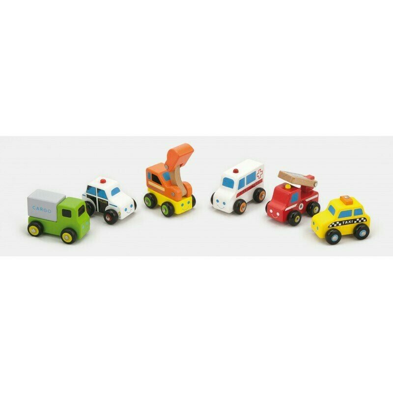 Viga - set vehicule mini , 6 piese, serviciul de urgente