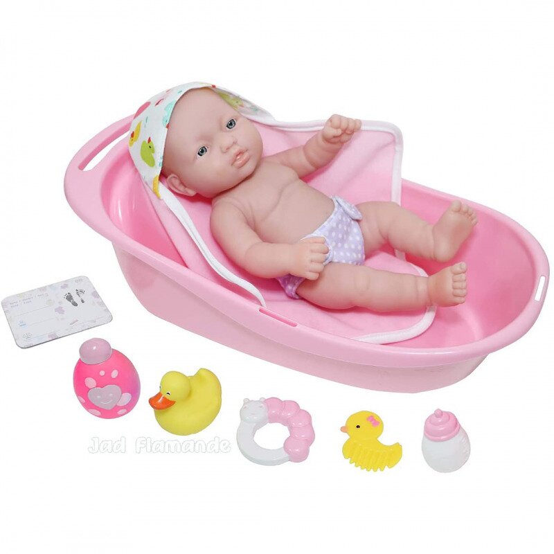 Set de baie cu papusa bebelus si accesorii