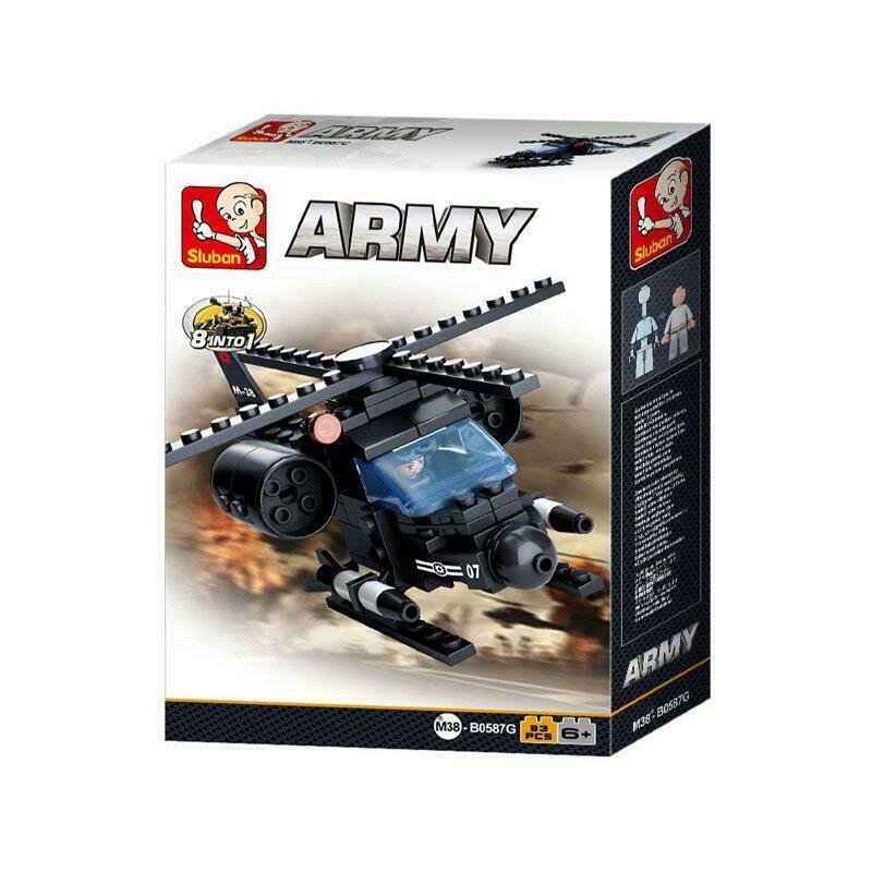 Sluban - set de constructie elicopter , 93 piese