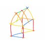 Set de constructie, Jokomisiada, Cu betisoare si conectori, Dezvolta creativitatea si atentia, Contine 338 piese, 3 ani+, Multicolor - 3