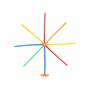 Set de constructie, Jokomisiada, Cu betisoare si conectori, Dezvolta creativitatea si atentia, Contine 338 piese, 3 ani+, Multicolor - 7