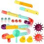 Set de constructie, Jokomisiada, Tobogan de baie, Cu ventuze, Cu accesorii, Potrivit pentru timpul baitei, Contine 44 piese, 3 ani+, Multicolor - 1