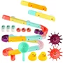 Set de constructie, Jokomisiada, Tobogan de baie, Cu ventuze, Cu accesorii, Potrivit pentru timpul baitei, Contine 44 piese, 3 ani+, Multicolor - 1