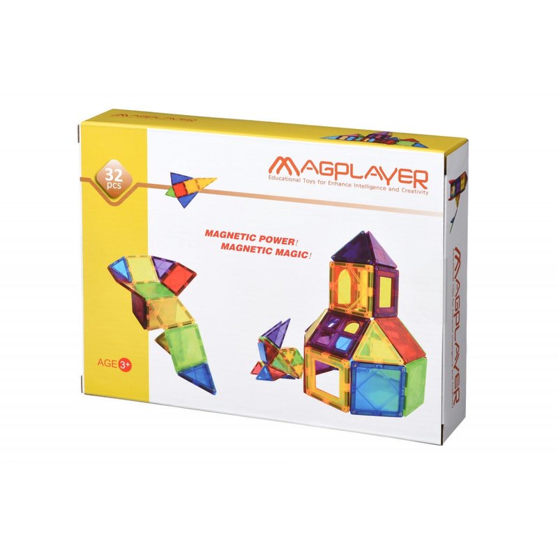 Magplayer - set de constructie magnetic 32 piese