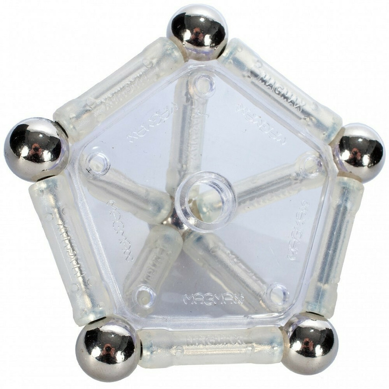 Set de constructie malplay magnetic crystal 84 piese