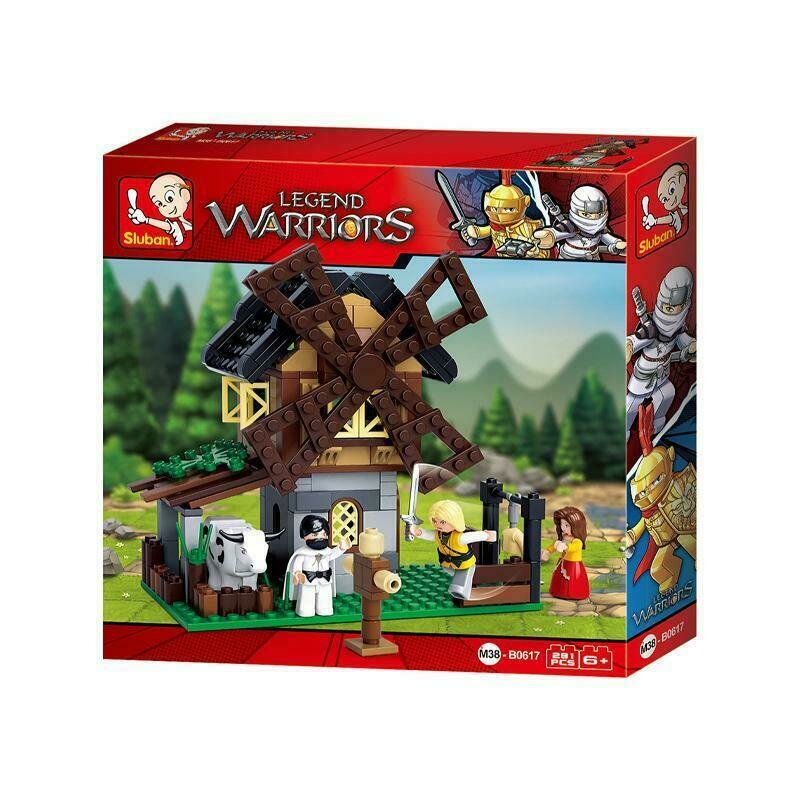 Sluban - set de constructie razboinici legendari moara de vant , 291 piese