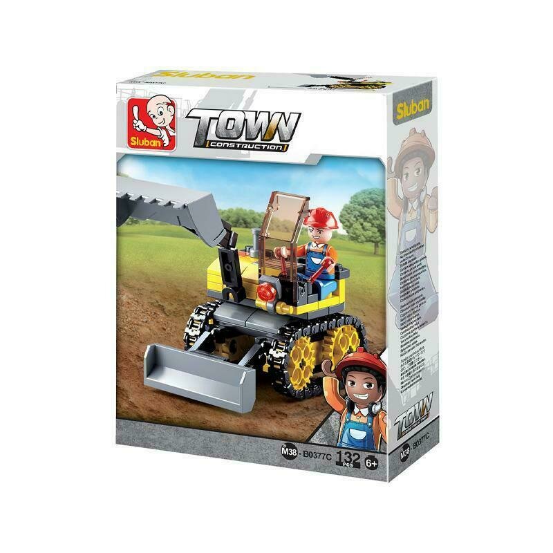 Sluban - Set de constructie Vehicul Traxcavator , Mic, 132 piese